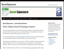 Tablet Screenshot of excelexposure.com